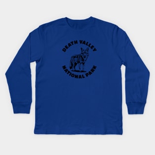 Death Valley Coyote Kids Long Sleeve T-Shirt
